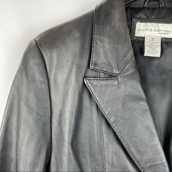 *SOLD Croft & Barrow Lambskin Leather Jacket-Blazer - Picture 2 of 16